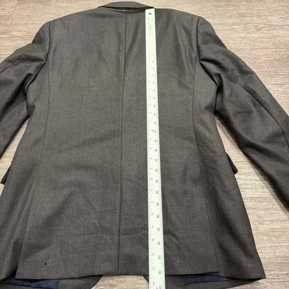 J‎ Crew Sport Coat Mens 40 R Gray Wool Ludlow American Blazer Wollen Jacket Vent